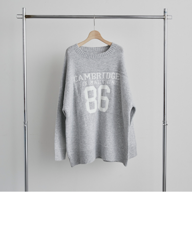 【マシンウォッシャブル】８６ロゴニット