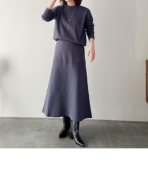 ベイカースカートニットＳＥＴ　ＵＰ