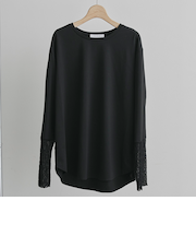 袖レースラウンドロンＴｅｅ