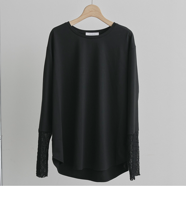 袖レースラウンドロンＴｅｅ