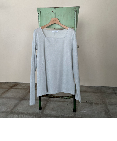 ラメスクエアネックロンＴｅｅ