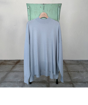 ハイネックサイドスリットニットプルオーバー