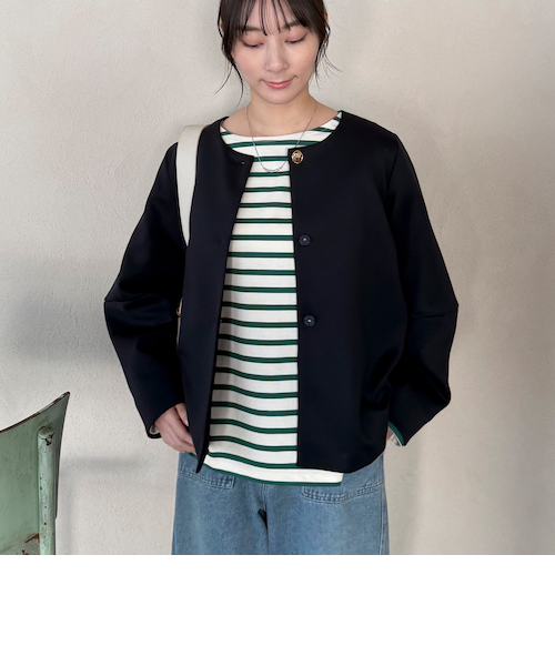 ダンボールノーカラージャケット｜ドゥ・アルシーヴの通販｜&mall