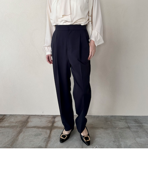 ?【セットアップ対応】ストレッチセンタープレスパンツ’