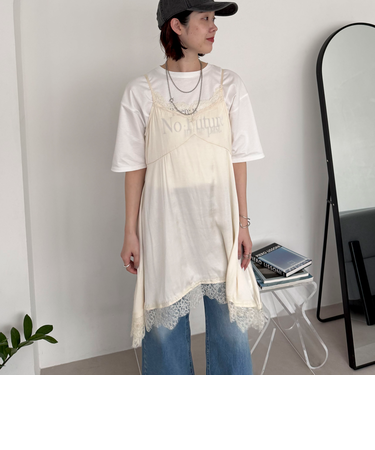 ヴィンテージサテンレースキャミ