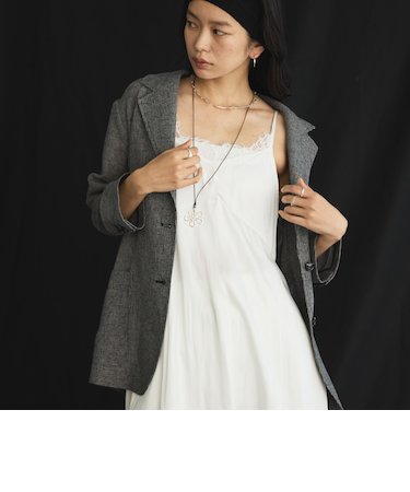 ヴィンテージサテンレースキャミ