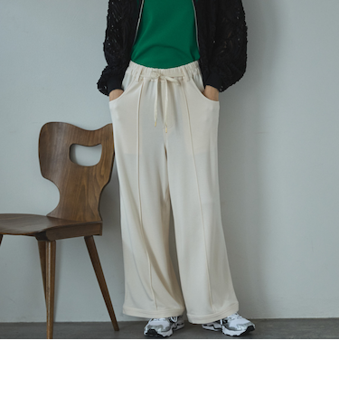 とろみ裏毛イージーパンツ