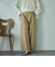 綿ストレッチバレルパンツ