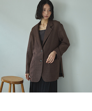 カラミツイードメッシュジャケット