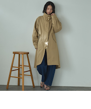 スタンドカラーコート