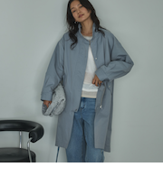 スタンドカラーコート