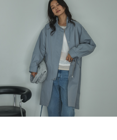 スタンドカラーコート