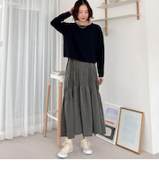 ニットＳＥＴティアードキャミワンピース