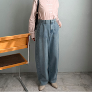 カーブベイカーデニムパンツ