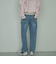 サスペンダー付きストレートデニムパンツ