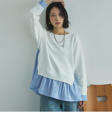 レイヤード風ニット