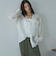Ｖ開きシアー楊柳ブラウス
