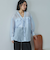 Ｖ開きシアー楊柳ブラウス
