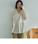 Ｖ開きシアー楊柳ブラウス