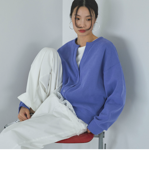 ダブルフェイスカットスナップカーディガン｜ドゥ・アルシーヴの通販