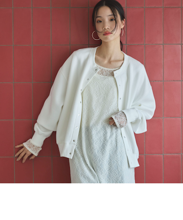 ボンディングスナップカーディガン