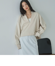 キーネックスウェットプルオーバー