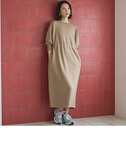 ウエストドロストカットワンピース