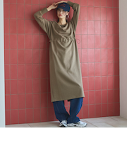 ウエストドロストカットワンピース