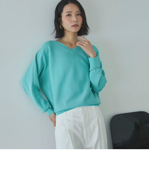 ウォッシャブルドルマンニット／