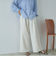 多機能ツータックワイドパンツ