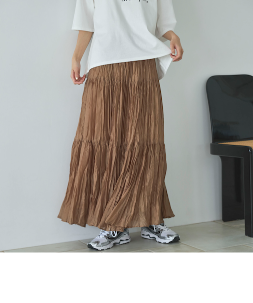 ワッシャーシアーティアードスカート