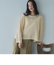 透かし柄メッシュニット