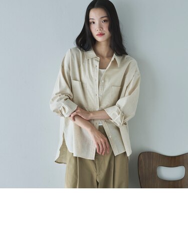コットンリネンシャツ