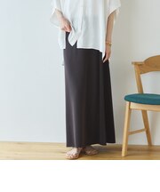 多機能ソフトリブセミフレアスカート