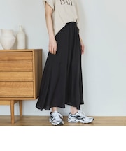 切替えフレアスカート