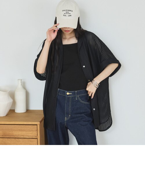 メッシュレースオーバーシャツ｜ドゥ・アルシーヴの通販｜&mall 