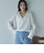 麻調シアースキッパーブラウス