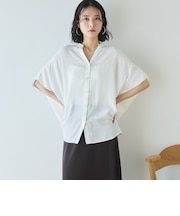 ウォッシャブルリネンライクスキッパープルオーバー／