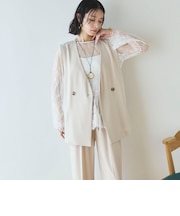 【多機能麻調合繊】ジレ