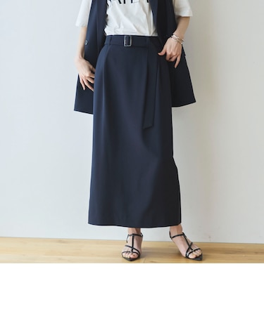 【多機能麻調合繊】タイトスカート