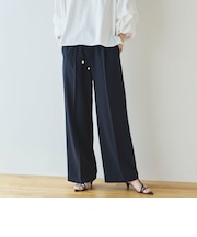 【多機能麻調合繊】センタープレスパンツ