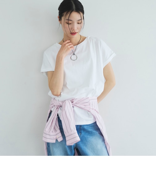 ターンバックスリーブベーシックＴシャツ