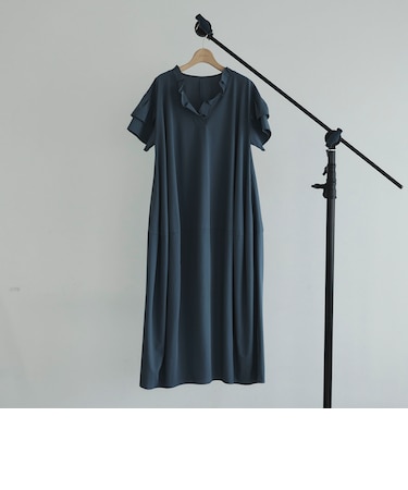 【接触冷感／ＵＶカット／イージーケア】コクーンワンピース