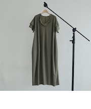 【接触冷感／ＵＶカット／イージーケア】コクーンワンピース