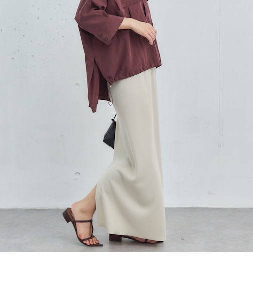 リブロングタイトスカート／