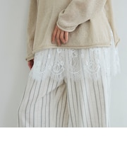 裾レースタンクトップ