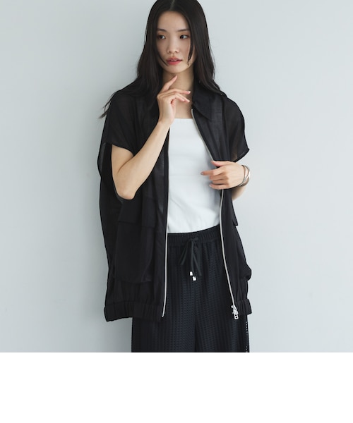 メッシュフレンチスリーブジャケット／｜ドゥ・アルシーヴの通販