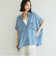 　ソフトデニム２ＷＡＹフレンチシャツ
