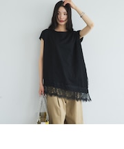 【イージーケア／接触冷感】イレヘムレースフレンチＴＯＰＳ