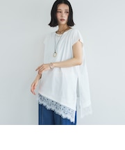 【イージーケア／接触冷感】イレヘムレースフレンチＴＯＰＳ